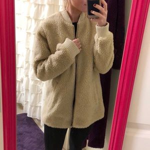 Abercrombie teddy bear jacket NWT